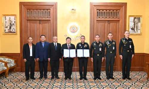 "กรมปศุสัตว์ประกาศเจตนรมณ์ในการดำเนินการร่วมกันอย่างบูรณการ ใน MOU ด้านการพัฒนาสุขภาพสัตว์กับกรมการสัตว์ทหารบก"